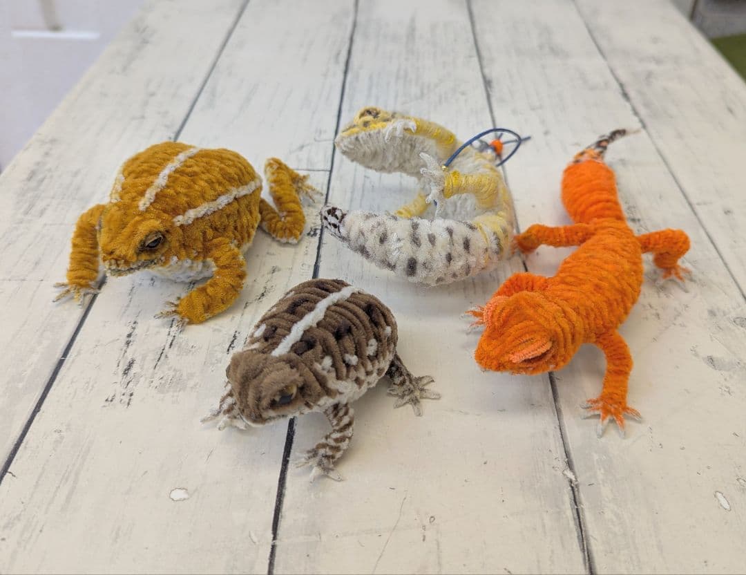 CoCo...オーダー作品モールのレオパ２、アメフクラガエル、ミヤコヒキ 沖縄戦後に米衛生兵が採集して持ち帰ったミヤコヒキガエル 米