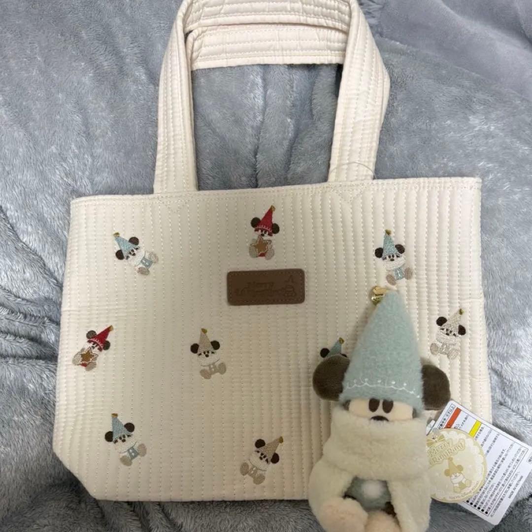 リルリンリン トートバッグ ぬいぐるみバッジ ディズニークリスマス2025
