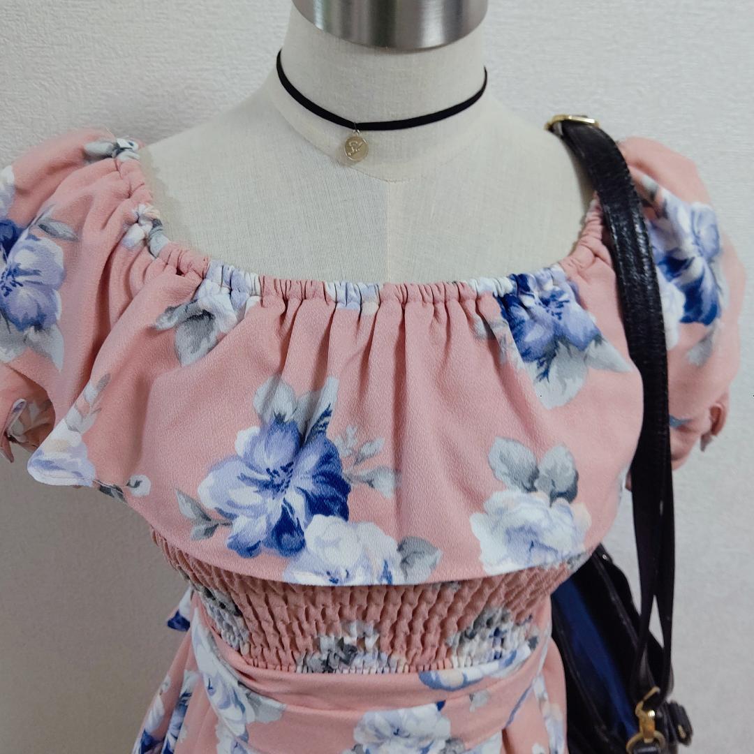 LIZ LISA♕y2k♕バレエコア♡くすみピンクのフラワープリント