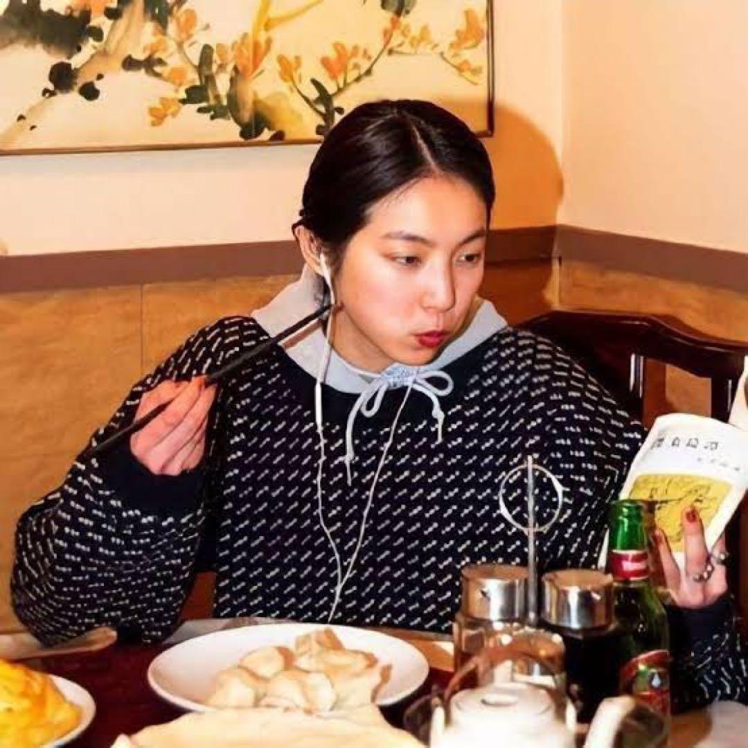 80s L.L.Bean バーズアイニットセーター X-LARGE 有原みゆ紀