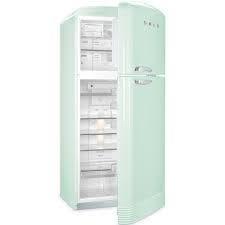 SMEG冷凍冷蔵庫 新品 パステルグリーン 100V FAB50P（右ヒンジ