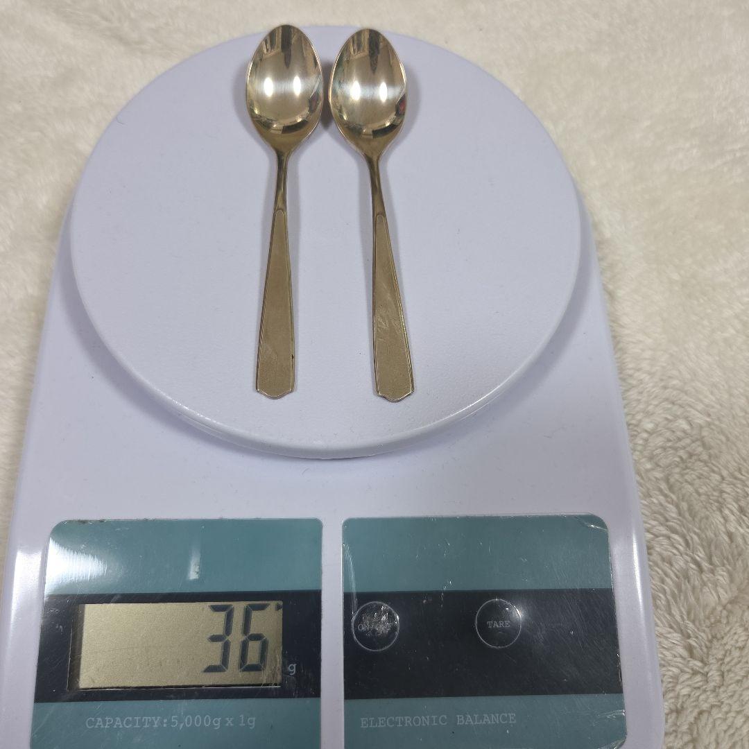 銀製 徳力 スプーンセット 2本 36g - カトラリー(スプーン等)高価
