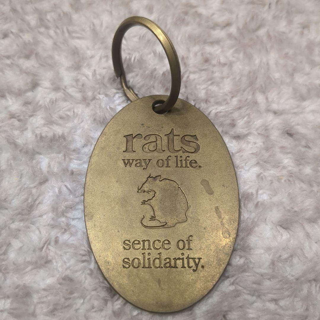 RATS 真鍮キーホルダー 真鍮の経年変化が楽しめるラッツオリジナルキーホルダー。 | FAGRASS
