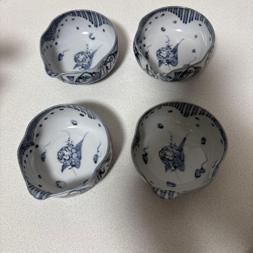 瑞昭窯 茶碗 4客 吾唯知足 湯呑み 平安瑞 京焼 清水焼 へち