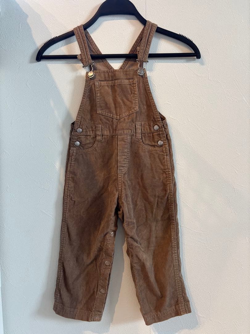 プチバトー ブラウン コーデュロイ オーバーオール - メルカリ