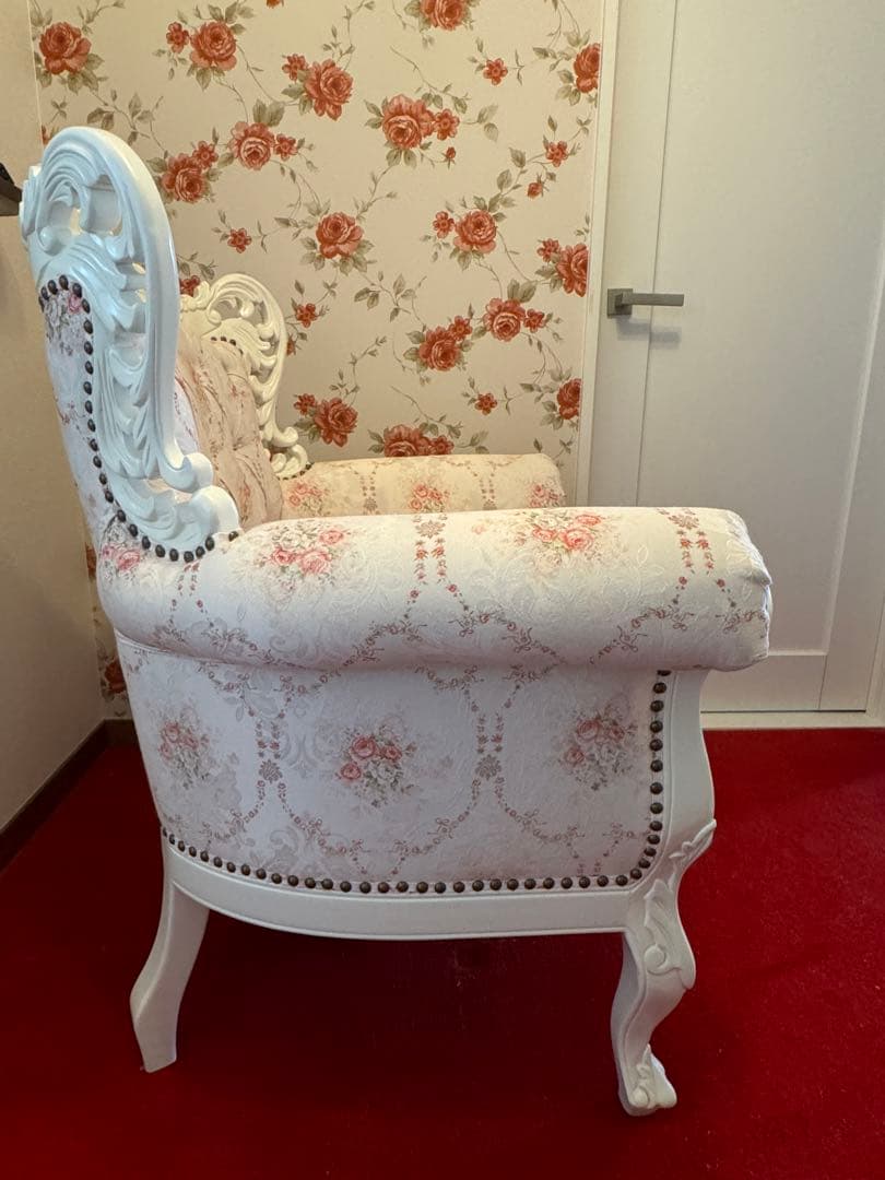 美品】スクレドゥフィーユ・姫系・ロココ調・アンティーク・猫脚・1人