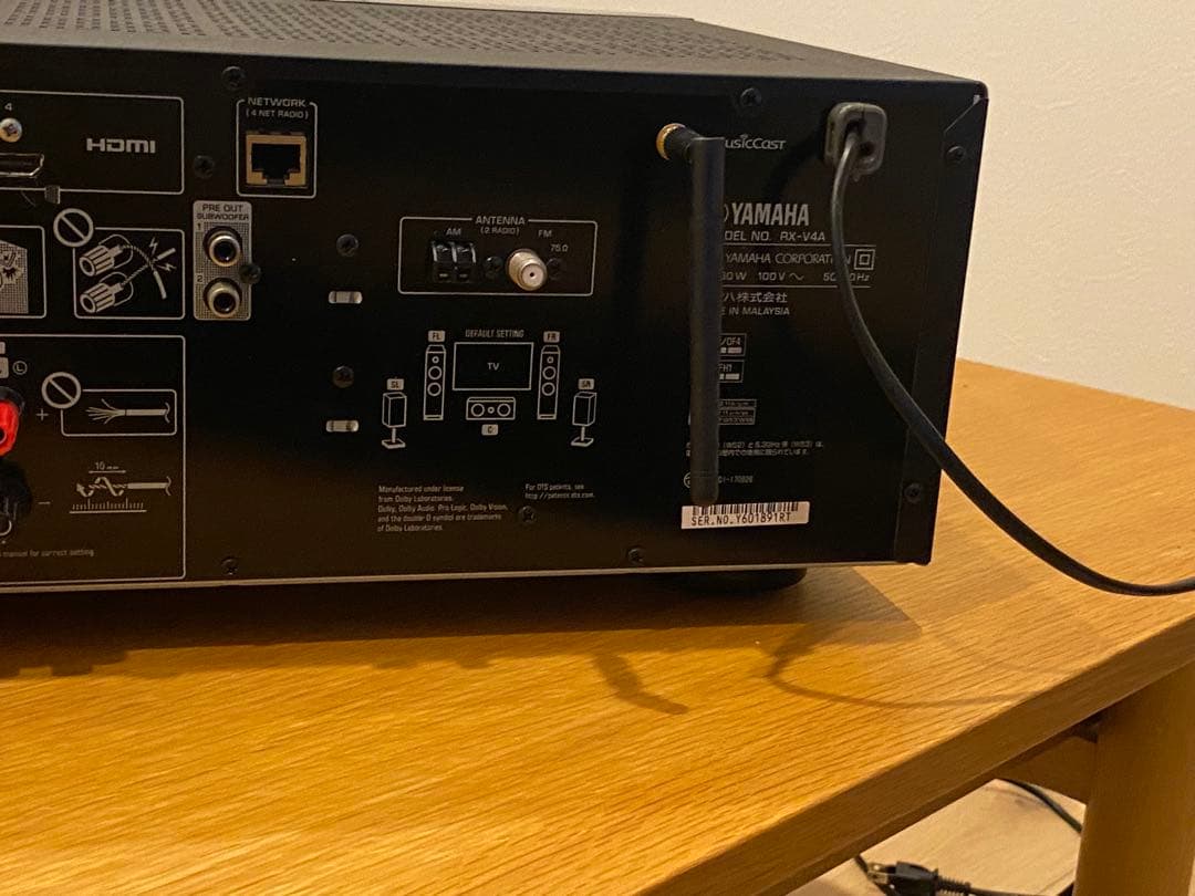 YAMAHA RX-V4A　5.1ch AVアンプ