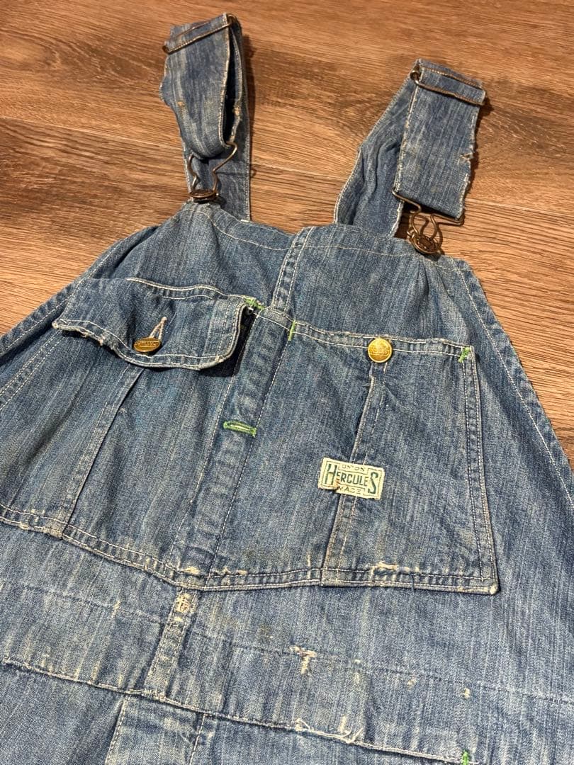 40sWW2大戦HERCULESハンマータグヘラクレスオーバーオールヴィンテージ