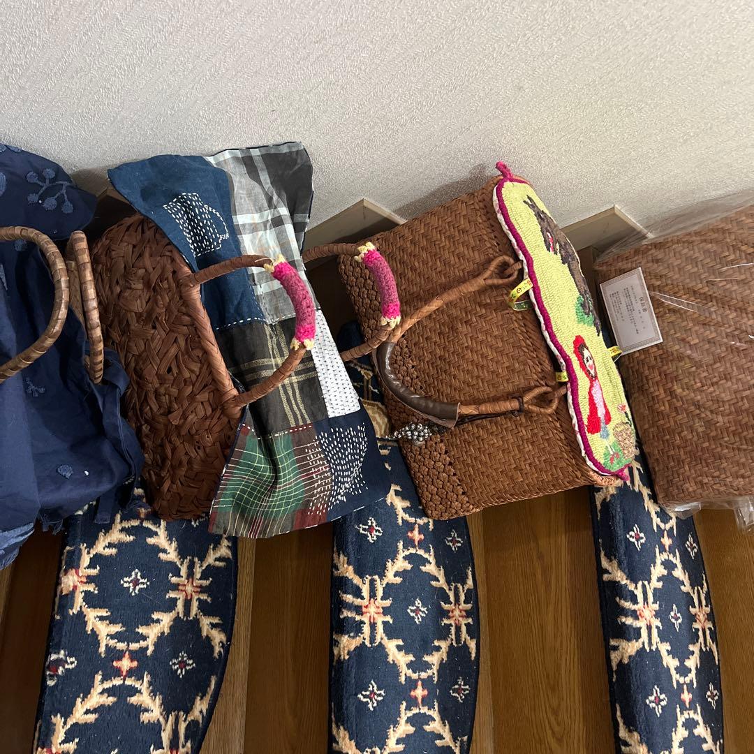 n*5様 〈最後値下げ〉山葡萄のかごバッグ 乱れ編み - メルカリ