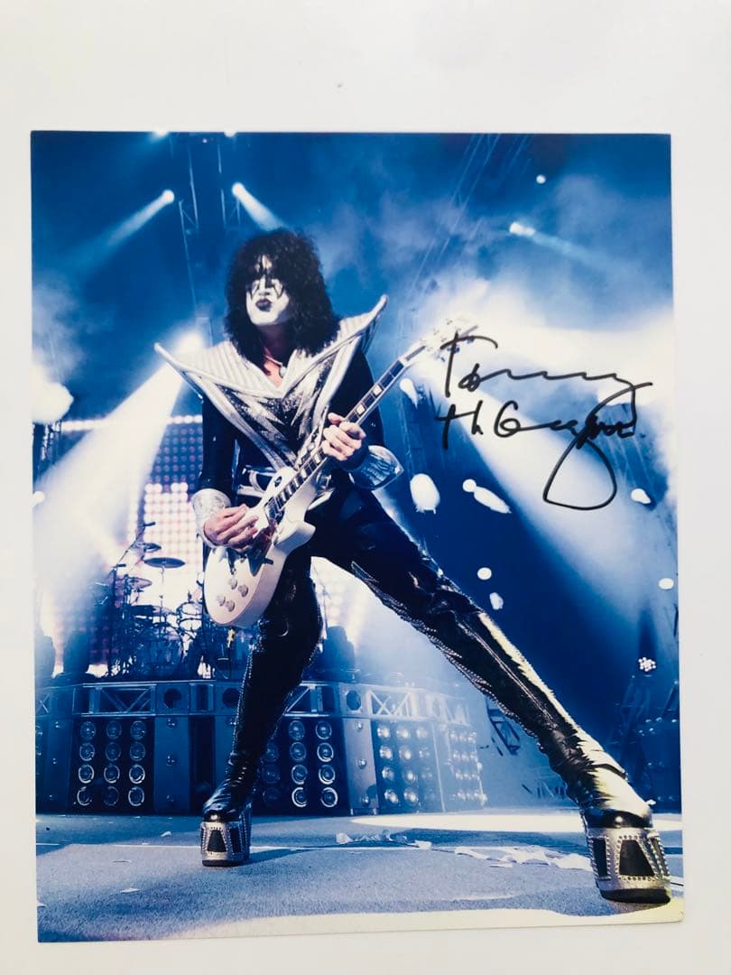 直筆サイン】KISS Tommy Thayer サイン入りフォト＋おまけ