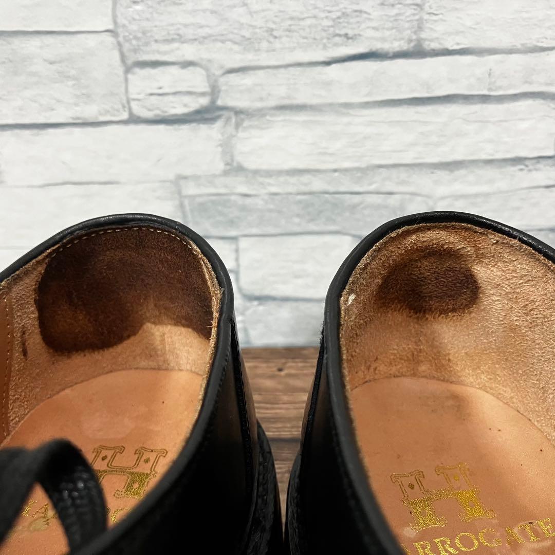 【27.0cm】HARROGATE チロリアン ワラビー 外羽根 Uチップ