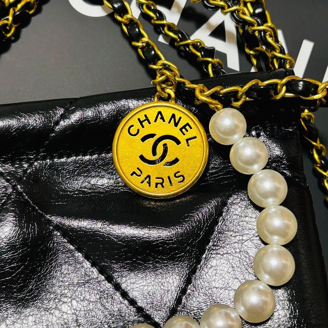 s*g様 CHANELノベルティチェーンショルダー2wayバッグエナメル加工