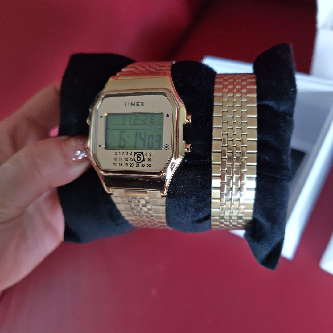 MM6TIMEX ゴールド デジタル腕時計 - メルカリ
