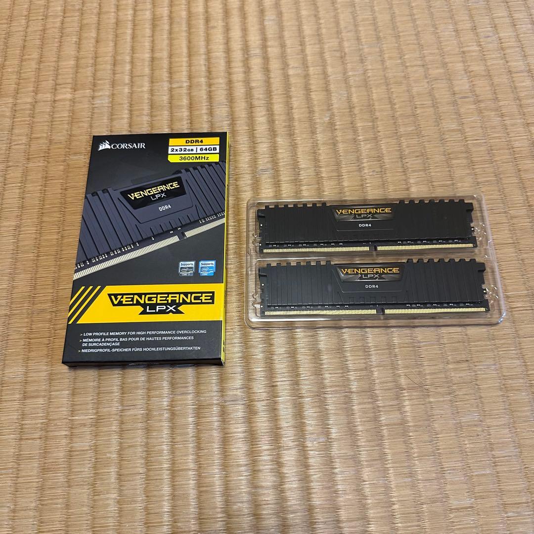 ヒ*ん様 CORSAIR DDR4 32GB×2 3600MHz VENGEAN VENGEANCE® LPX 32GB (2 x 16GB) DDR4 DRAM 3600MHz C18 Memory Kit