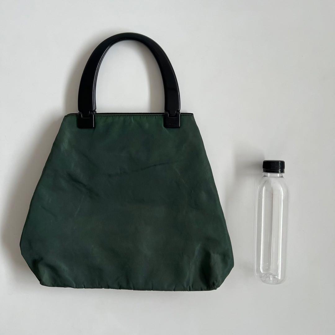 90s PRADA PLASTIC HANDLE NYLON HAND BAG