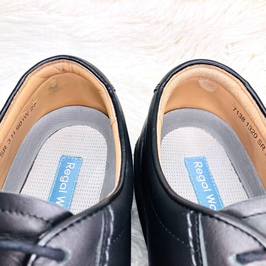 美品】REGAL27㌢リーガルウォーカー 601W ストレートチップ ブラック