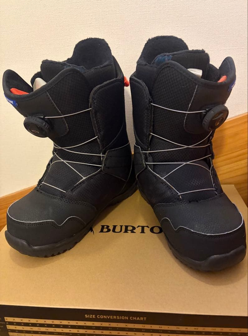 バートンスノーボードブーツ キッズ 24センチ　Zipline BOA 黒 23-24 BURTON Kids' Zipline BOA スノーボード ブーツ キッズ ジュニア