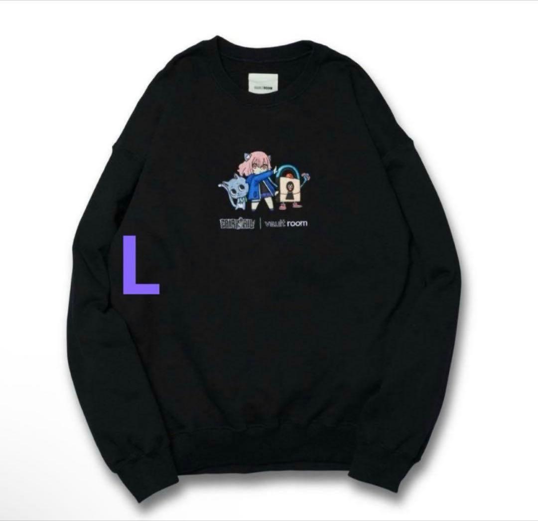 VR × nqrse × HAPPY CREWNECK / BLACK - メルカリ