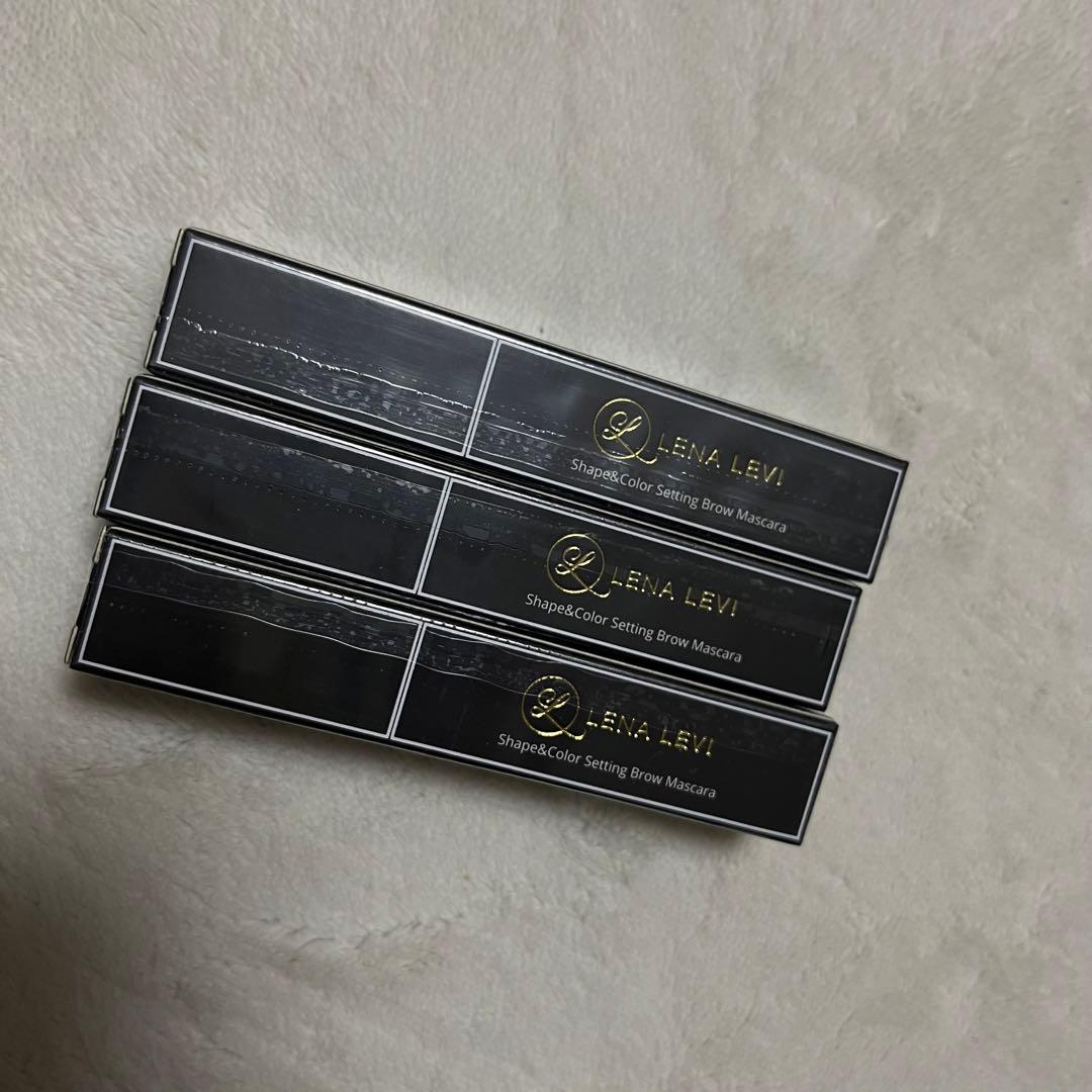 レナレビ　ブロウマスカラ　01 ゴールド　3本 新品未使用 レナレビ ブロウマスカラ 01 ゴールド 3本 新品未使用 LENA LEVI
