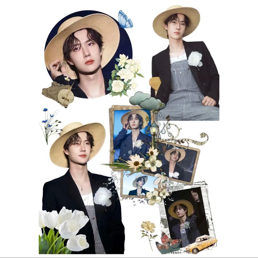 19×25cm 王一博 デザイン 転写耐油防水ステッカー 28枚 - メルカリ