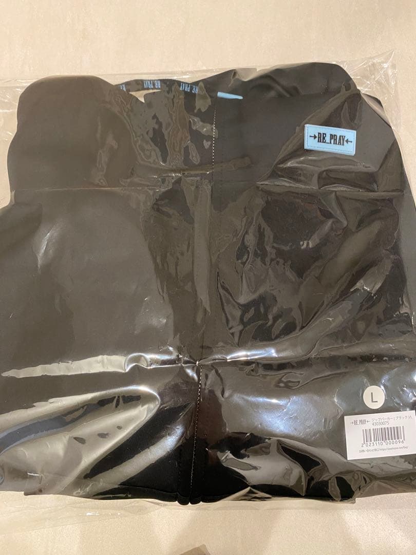 羽生結弦 RE_PRAY リプレイ ジップパーカー ブラック L - メルカリ