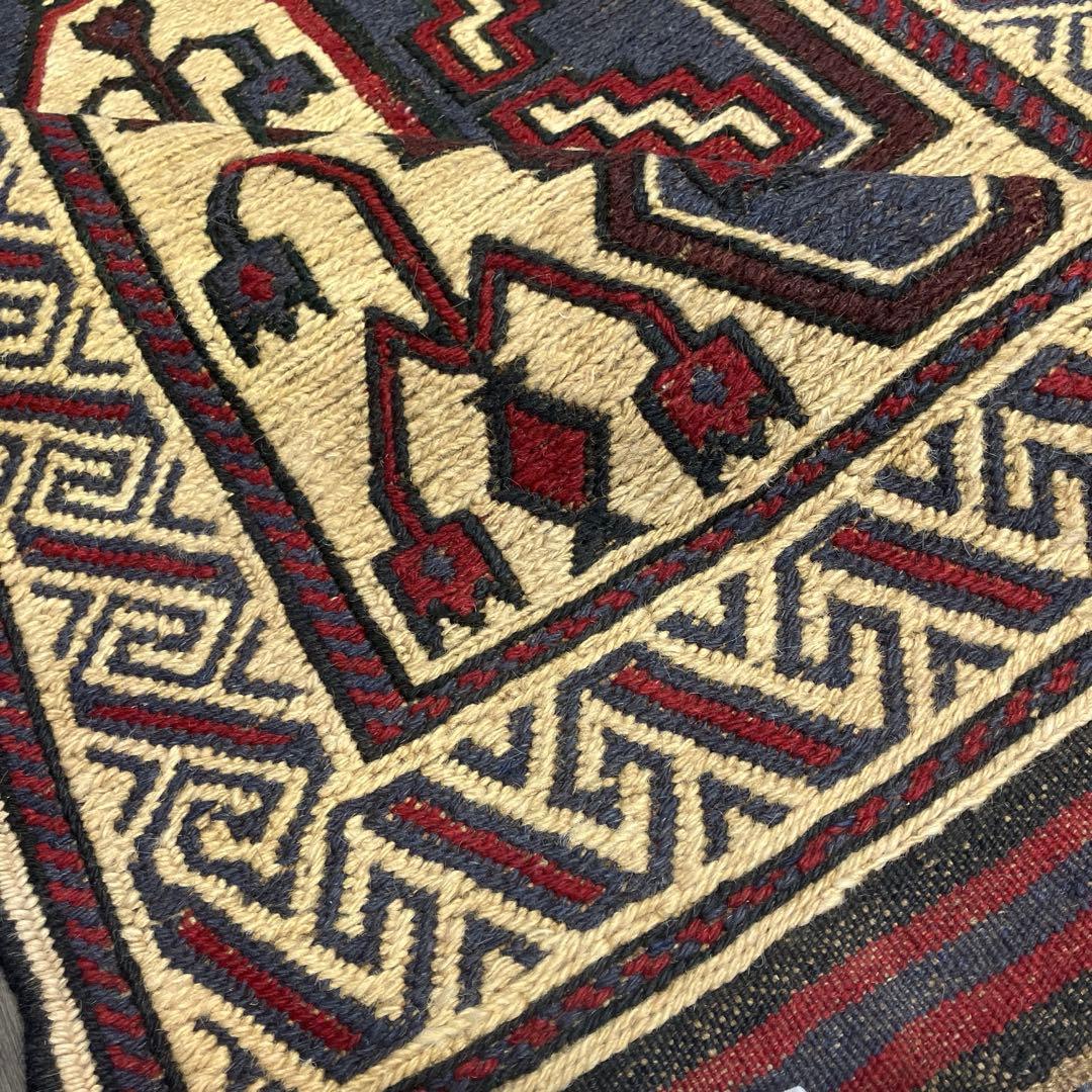 ヴィンテージ トライバルラグスマックキリムアフガニスタン手織り
