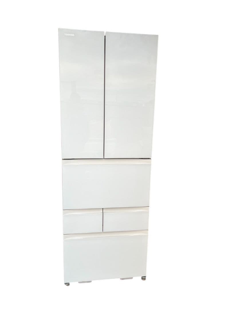 動作品　東芝 冷凍冷蔵庫 GR-Y460FH(EW) 25年製 462L #ur 冷蔵庫 グランホワイト GR-Y460FH-EW [幅65cm /462L /6ドア /観音開き