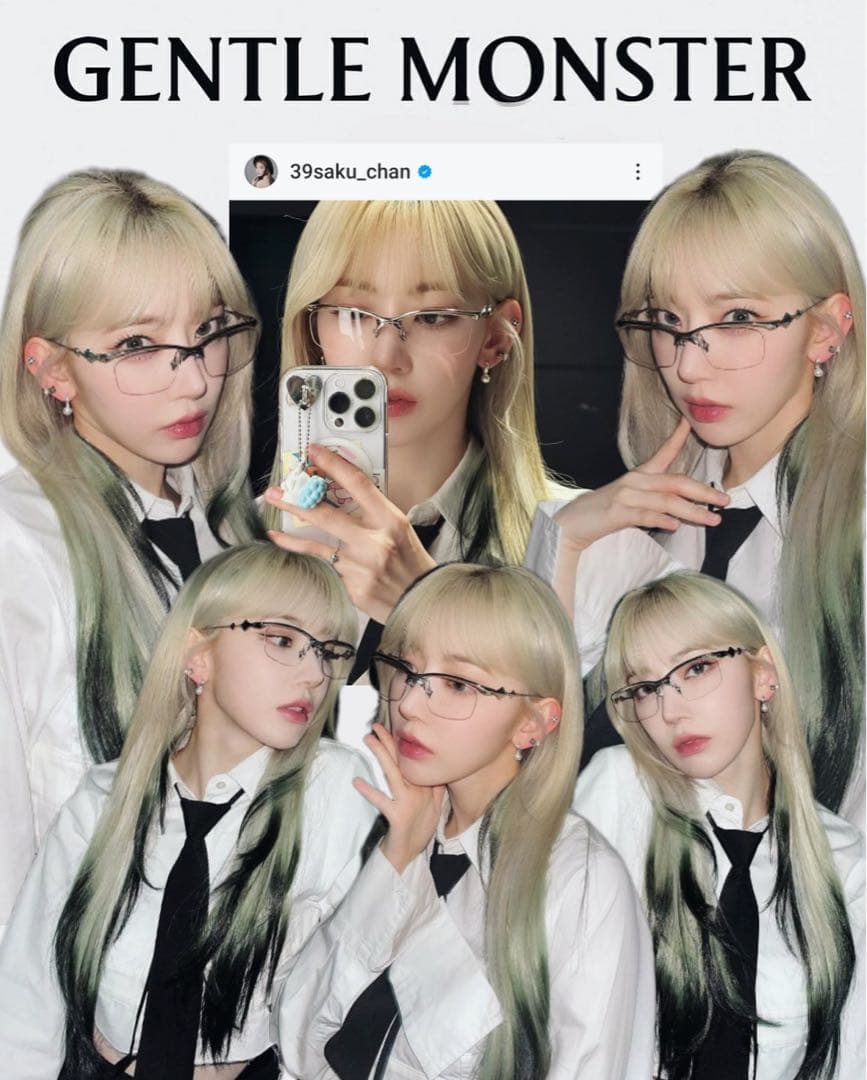 宮脇咲良着用 Gentle Monster Kro 02 リムレス - メルカリ