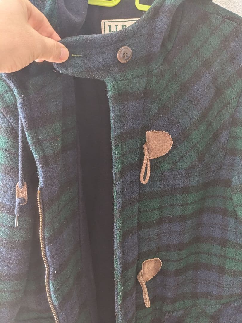 【chack】L.L.Bean チェック柄ダッフルコート MEDIUM