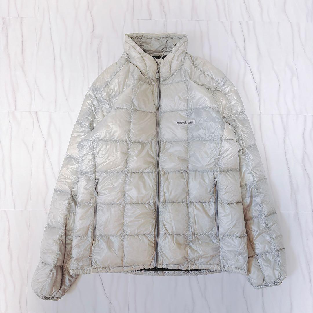 人気カラー》モンベル スペリオダウンジャケット ライトグレー メンズL