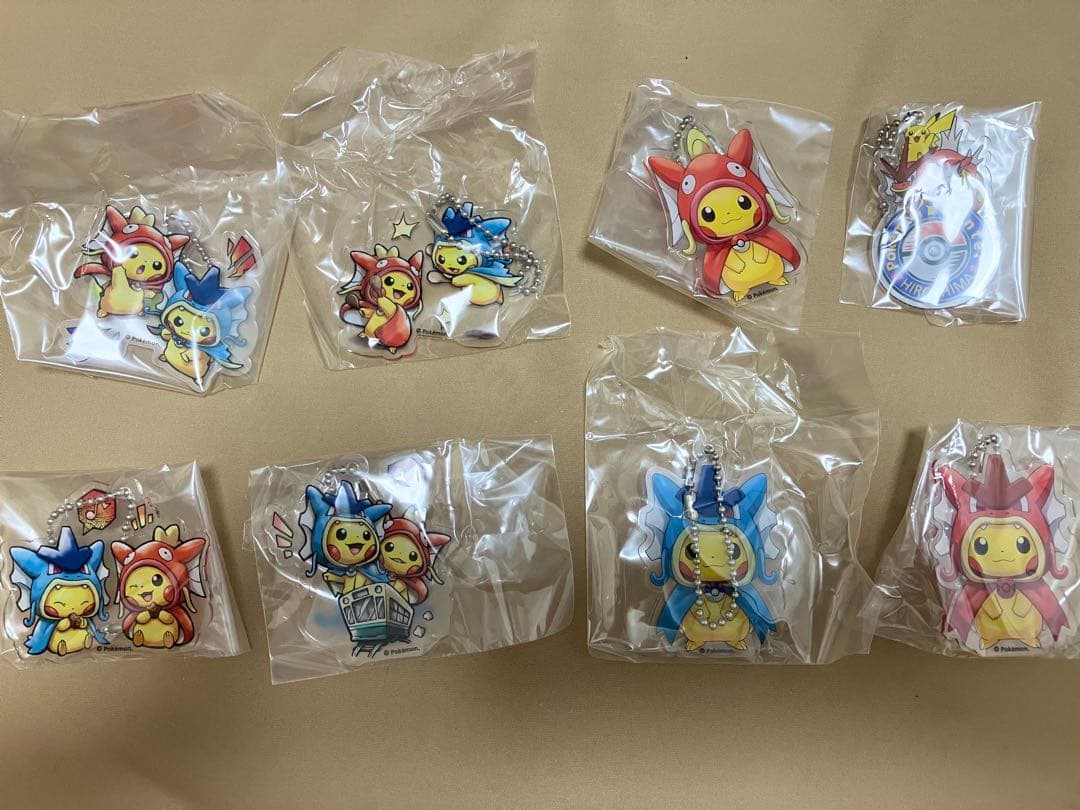 ピカチュウ　アクリルキーホルダー 8個セット ポケットモンスター フロストアクリルキーホルダーセット ピカチュウ