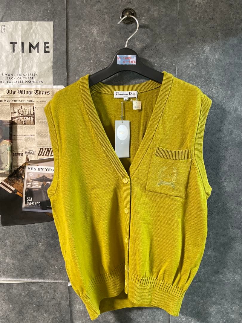 Christian Dior イエローベスト Lサイズ 中古・古着通販】Christian Dior PREFA PORTER (クリスチャン
