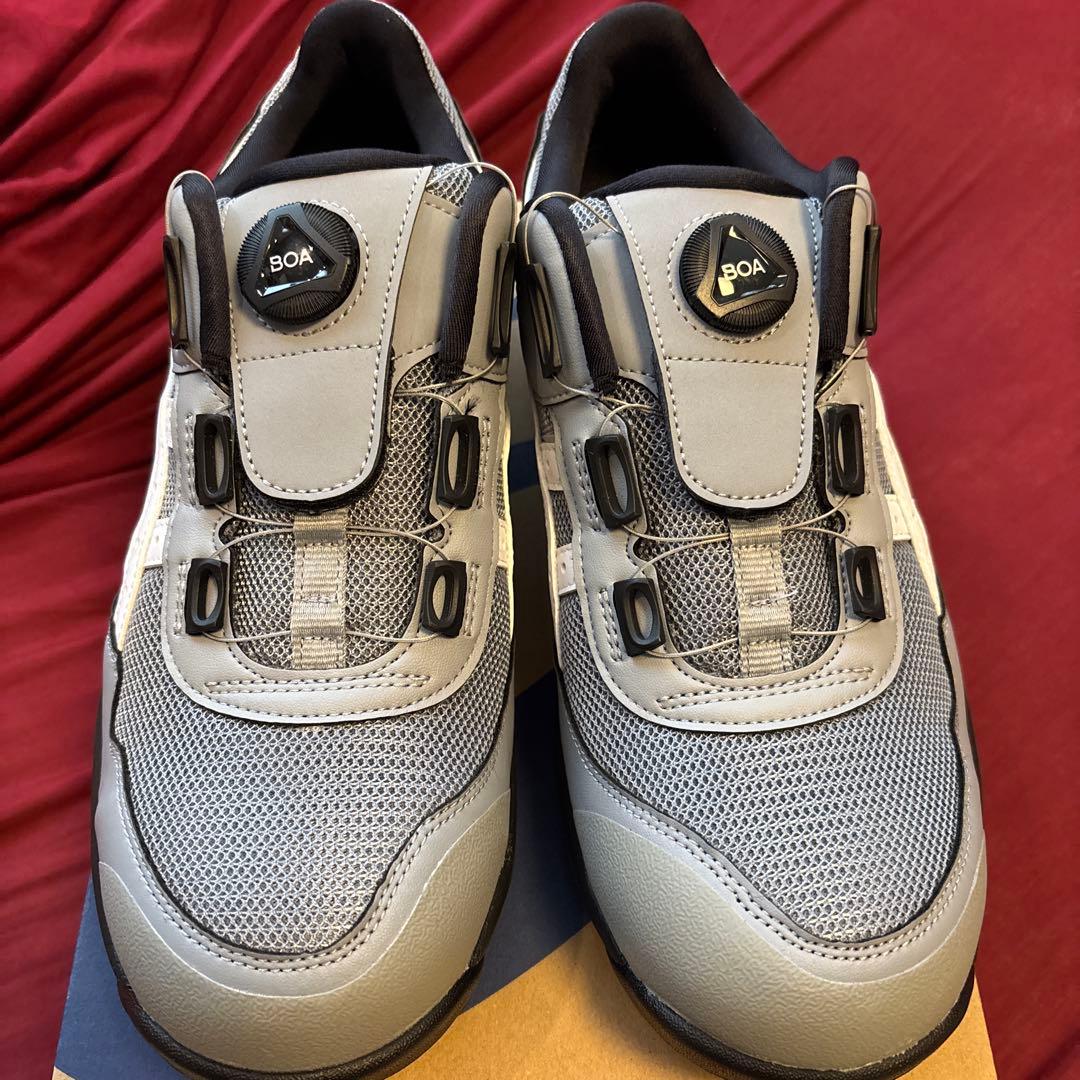 asics BOAフィットシステム安全靴 グレー ウィンジョブ アシックス 安全靴 1271A029 asics CP209 新色グレー 3E