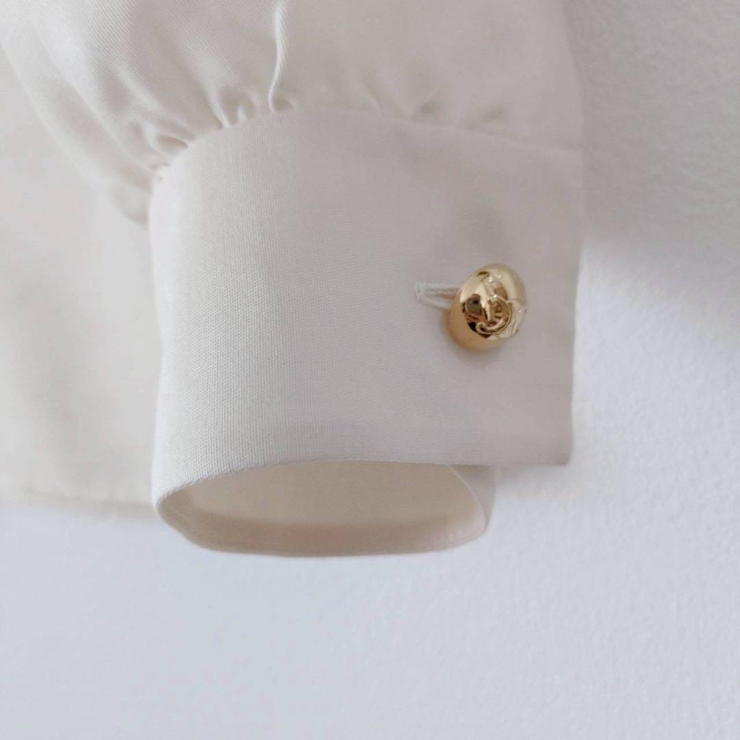 ◾︎極美品◾︎ セリーヌ 24AW マキシボウ シルクブラウス クリーム