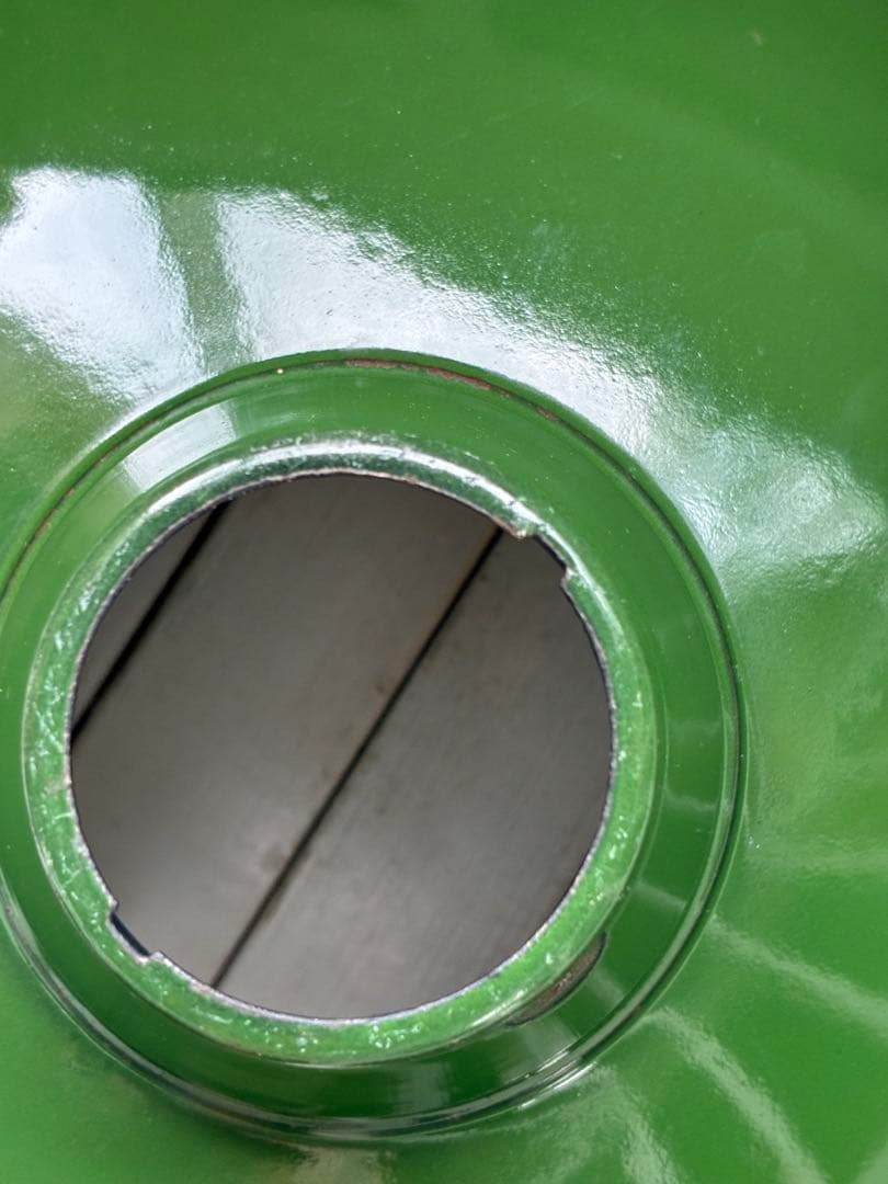 青柳様専用アンティーク ホーロー ランプ シェード グリーン 30センチ