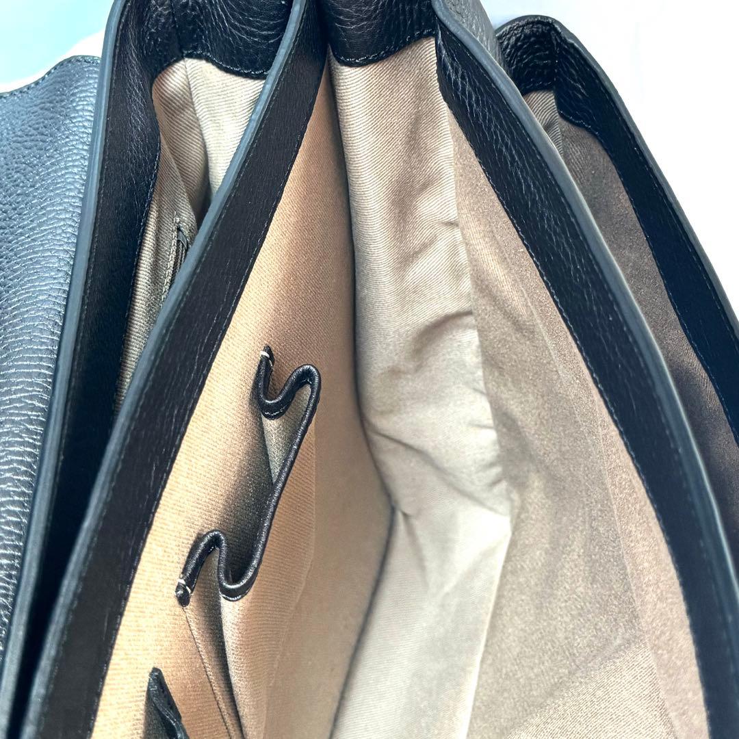 値引不可】カルティエ サントス ビジネスバッグ レザー ダークブラウン