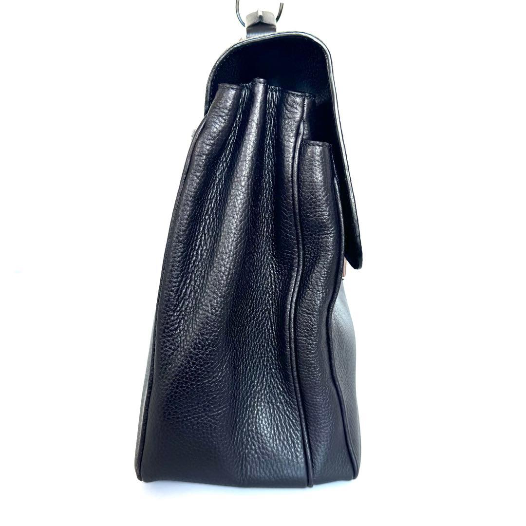 値引不可】カルティエ サントス ビジネスバッグ レザー ダークブラウン