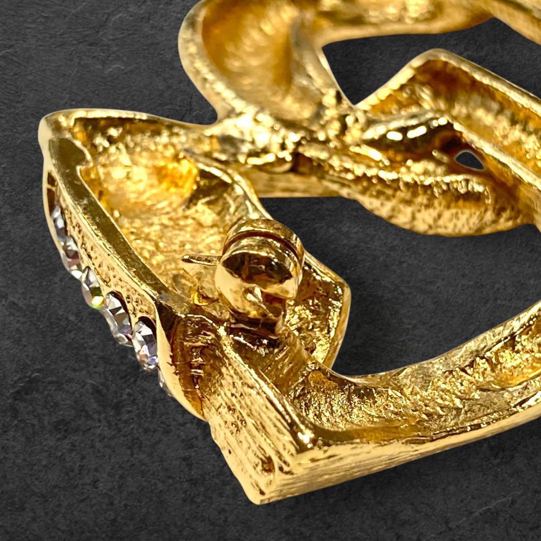 vintage YSL イヴサンローラン ブローチ ゴールド 146