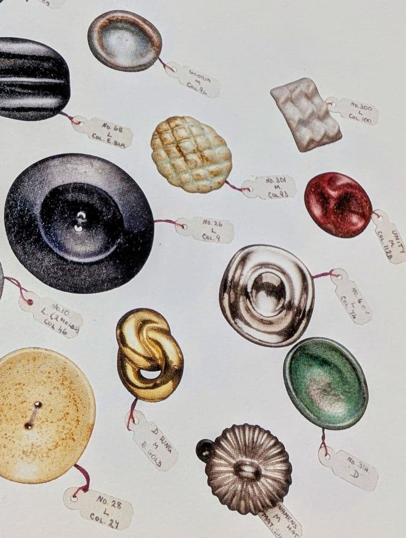 No.0340 ルーシー·リー 陶器ボタンD