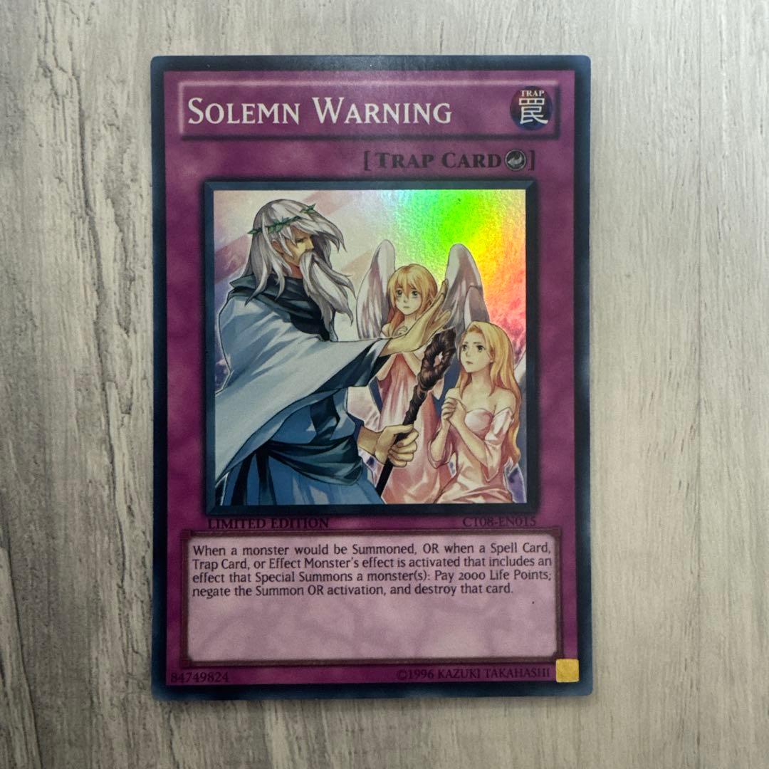 特価】遊戯王 英語版 神の警告 スーパーレア - メルカリ