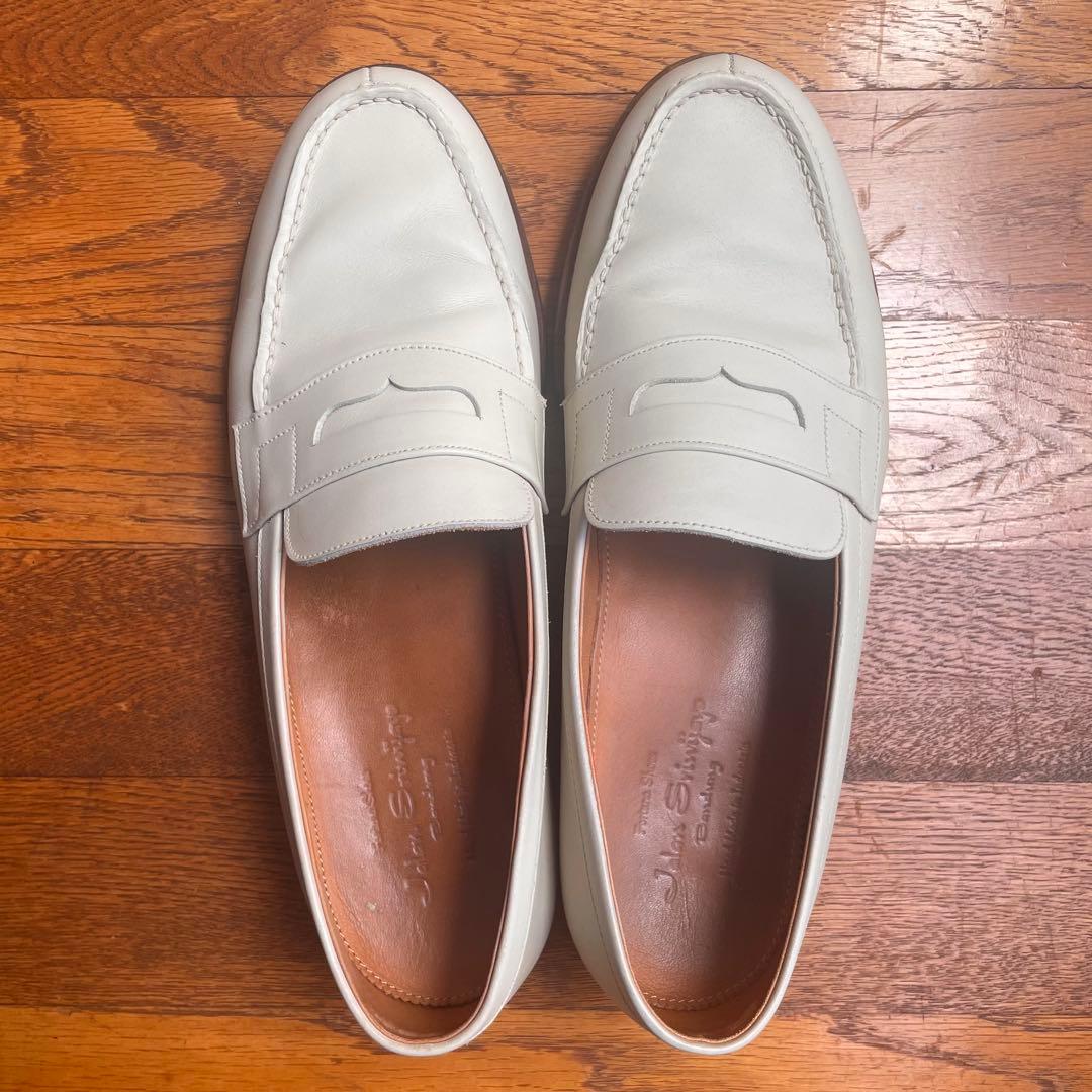 ジャランスリウァヤ 美品 98589 コインローファー ベージュ ホワイト 8