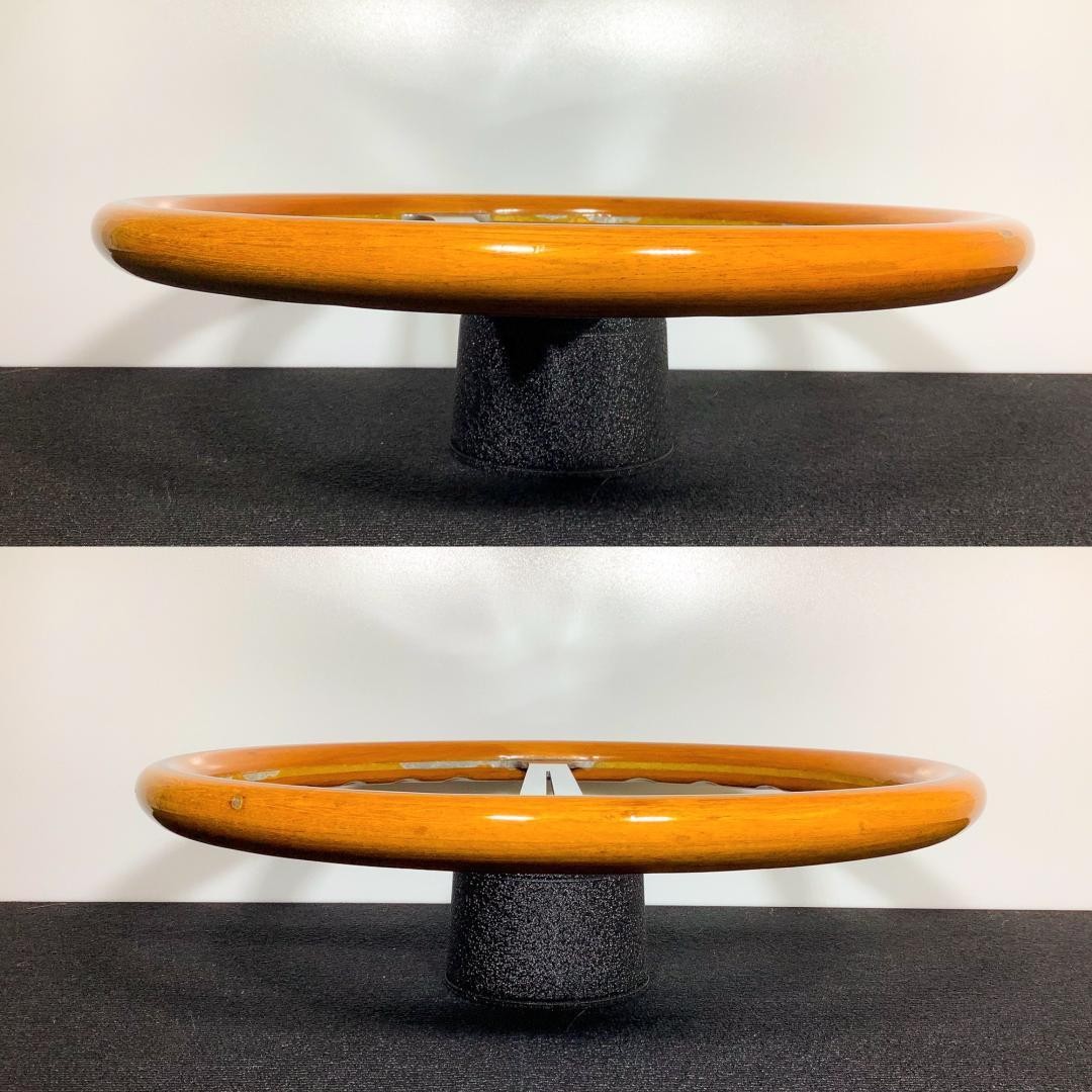 ナルディ クラシック ウッドステアリング 36.5φ 純正ホーンボタン ネジ付