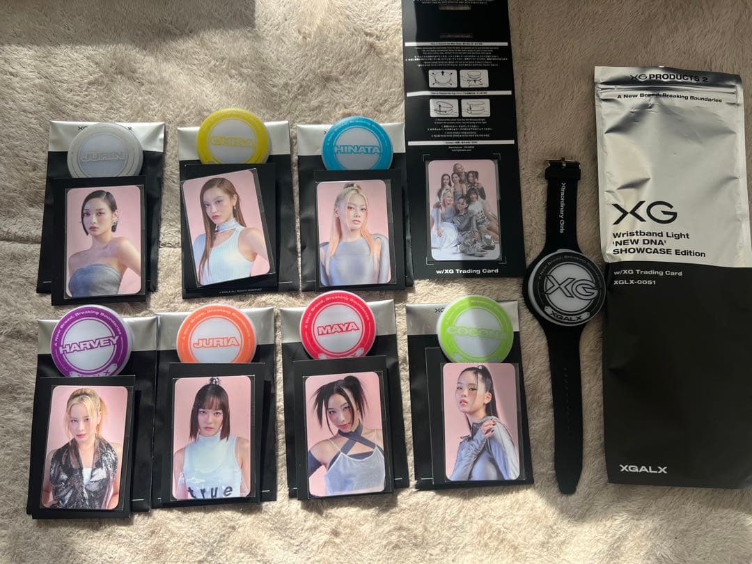 XG リストバンドライト＆カスタムカバー 7人コンプ - メルカリ