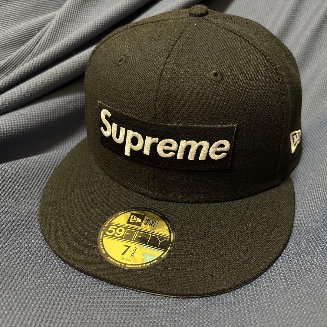 シュプリーム ニューエラ ホワイトソックス ブラック キャップ 7 3/8