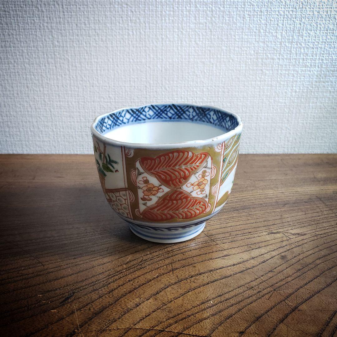 蕎麦猪口 向付 古伊万里 江戸 明治 花籠 訳あり - メルカリ