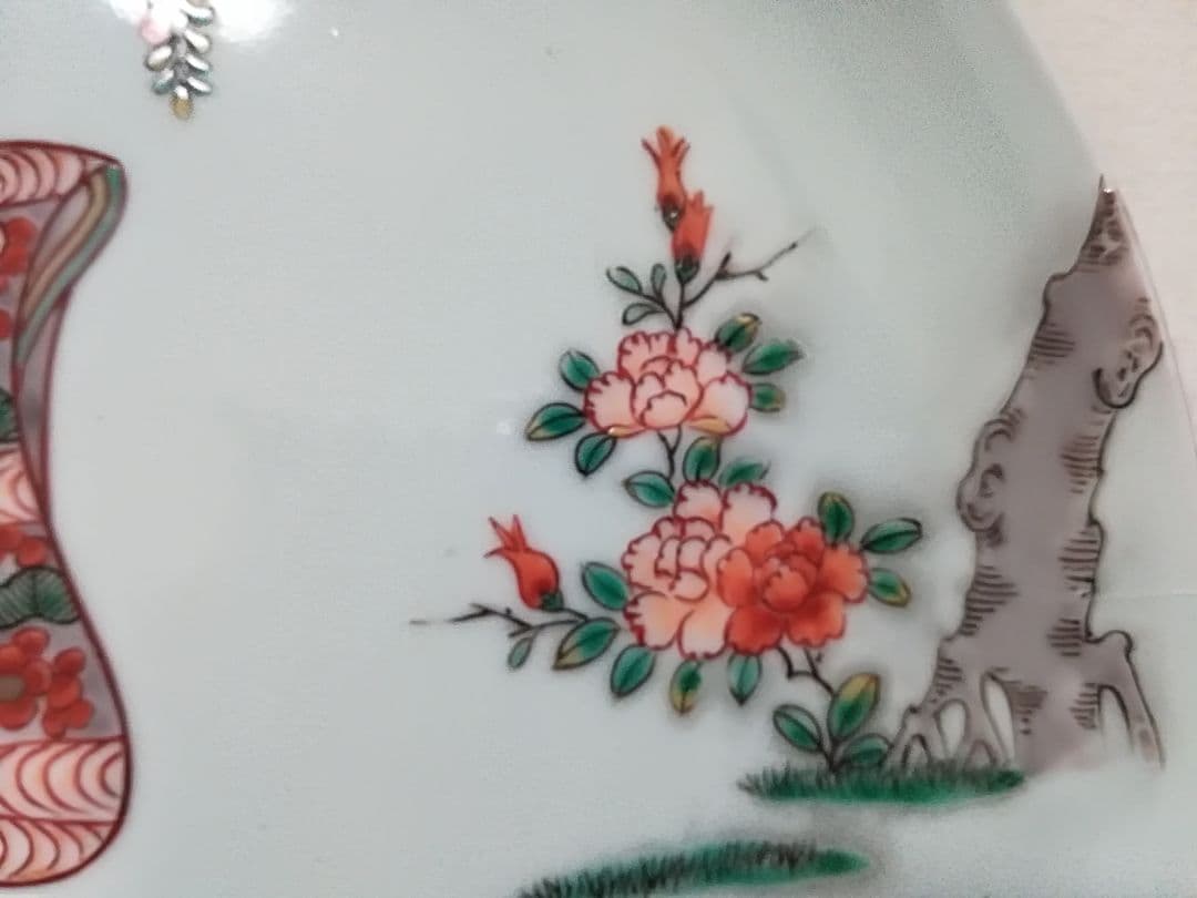 ⭐江戸時代 鍋島藩 御窯絵師 今泉今右衛門の優品 染付色絵磁器 美人図