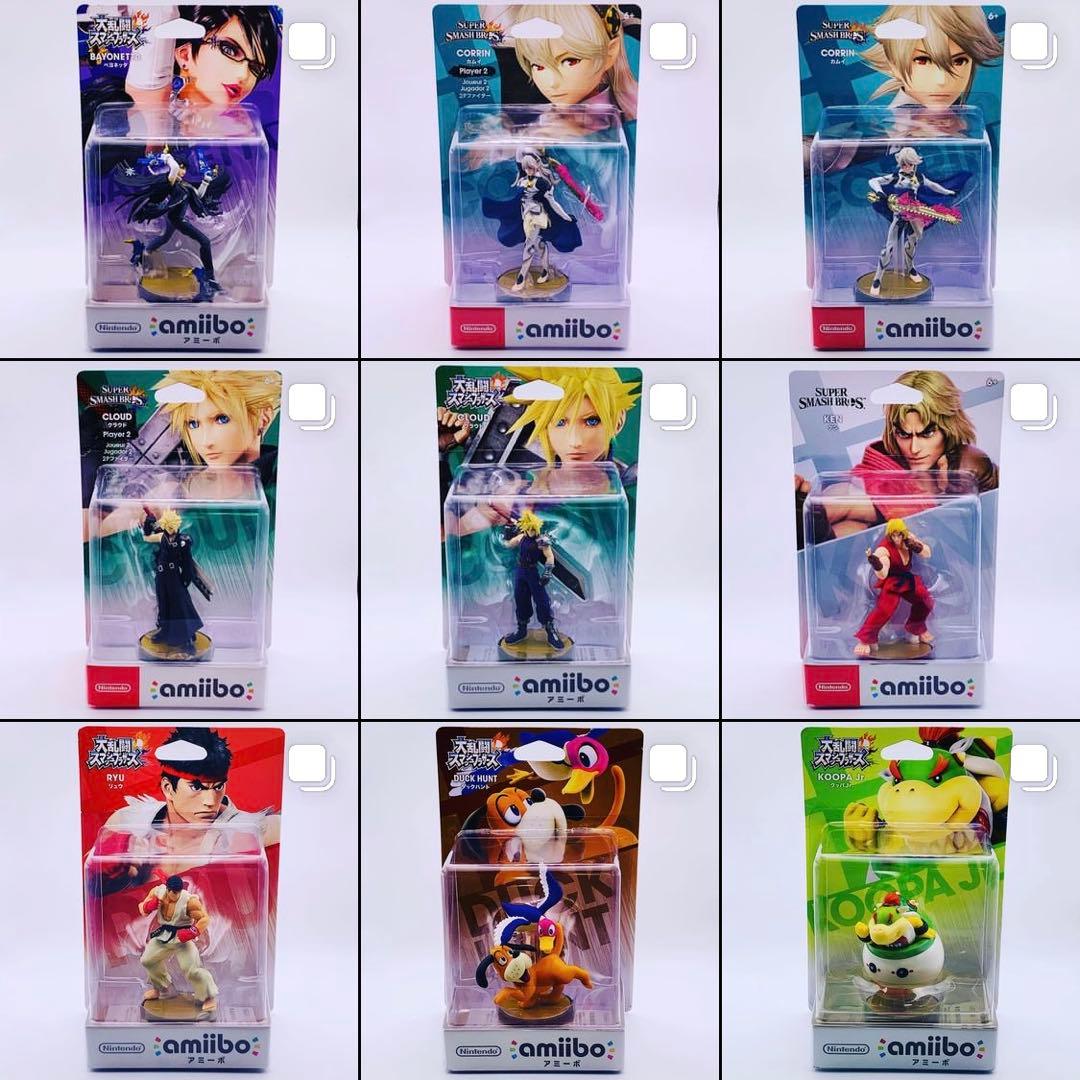 初版裏キャラ絵・タグ無し】amiibo 大乱闘スマッシュブラザーズ