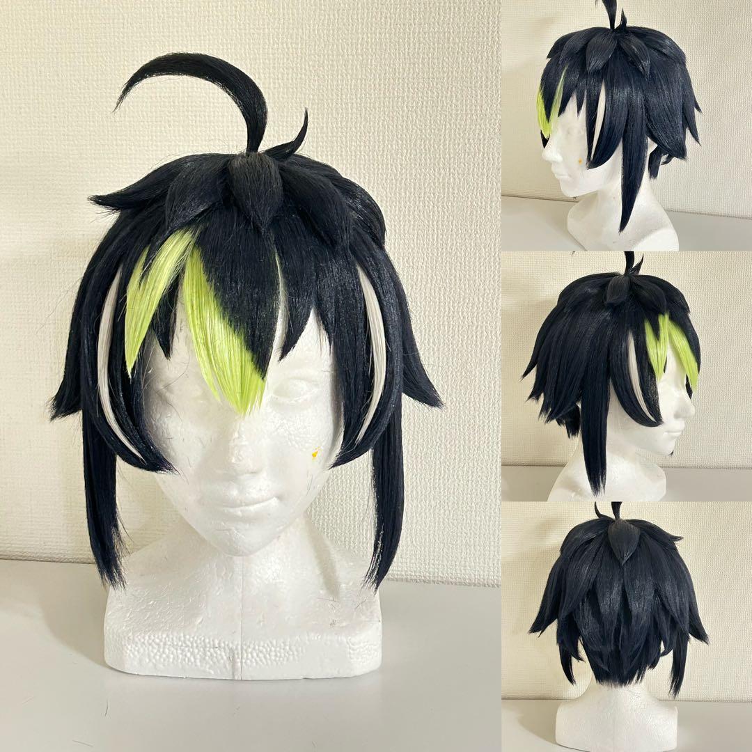 にじさんじ　伊波ライ　コスプレウィッグ Amazon.co.jp: コスプレウィッグ 伊波ライ ネイビー 耐熱 ウィッグ