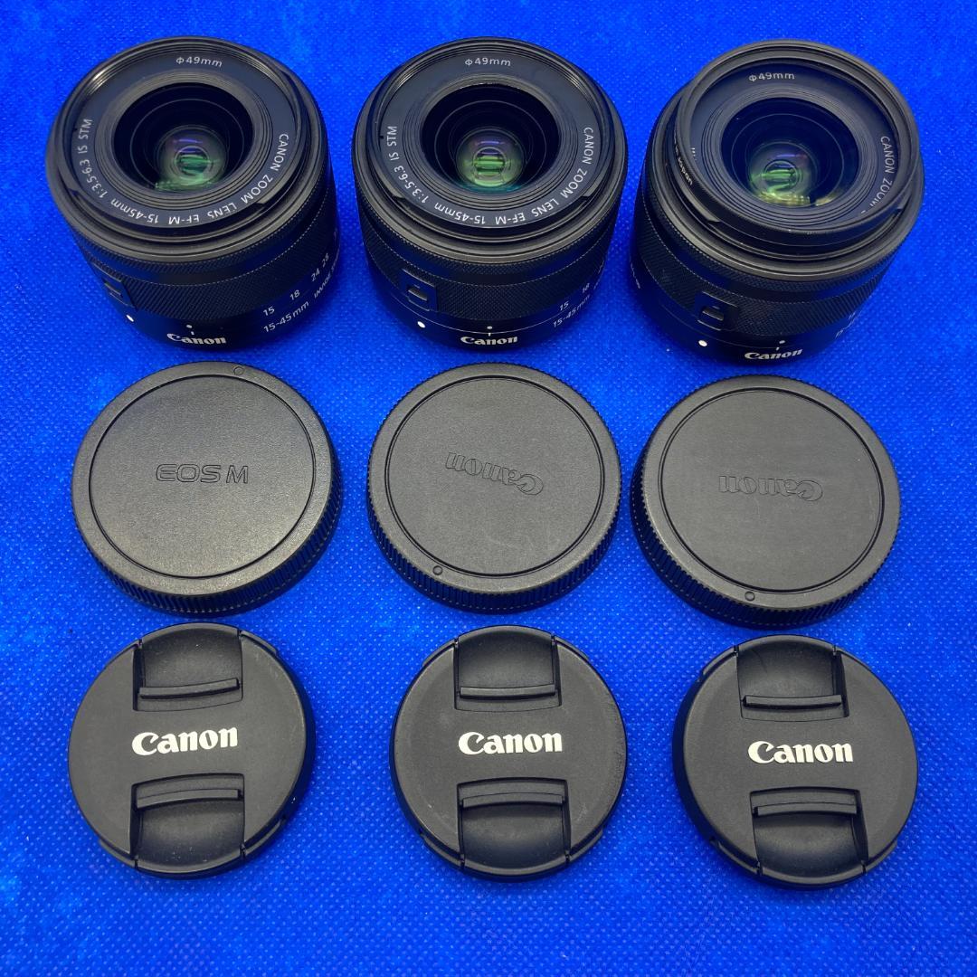 動作確認済み　Canon EF-M 15-45mm IS STM　3本セット Amazon.com : Canon EF-M 15-45mm f/3.5-6.3 Image Stabilization STM