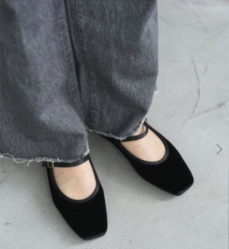 ルタロン　スクエアソフトメリージェーン 　ブラック 23.5cm